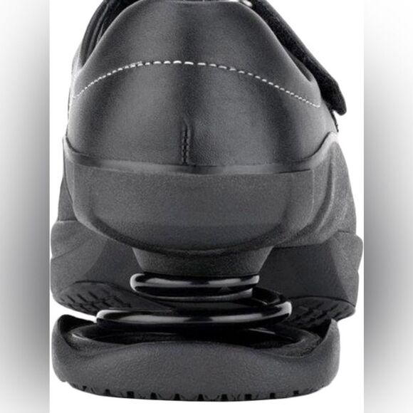 Z-CoiL Pain Relief Footwear  Z-Breeze Black Leather Sandal sz 10 NEW - Picture 11 of 13